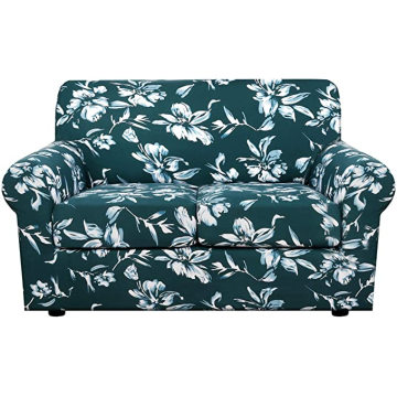 Housses de canapé 3 pièces extensibles épaisses d&#39;impression de style rebondissant Textiles de maison Housses de canapé imprimées